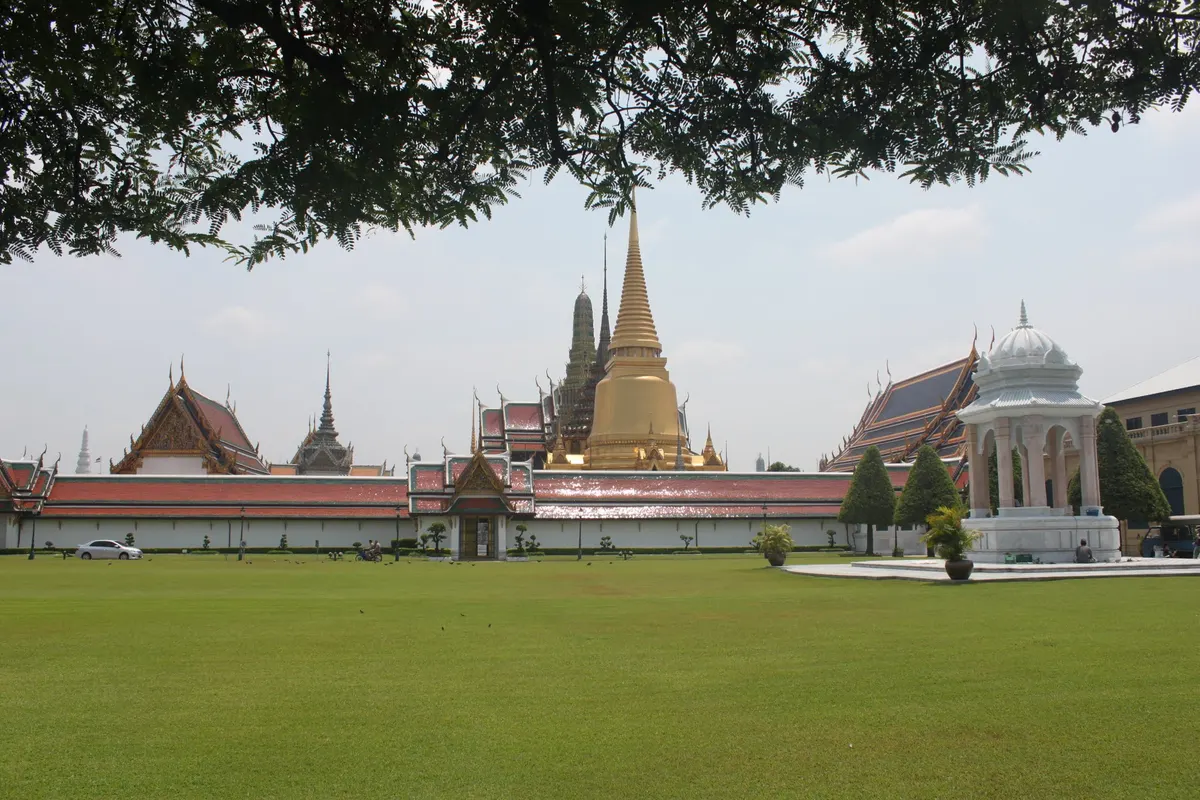 Interior at Dusit Maha Prasat Throne Hall Bangkok — travel photo