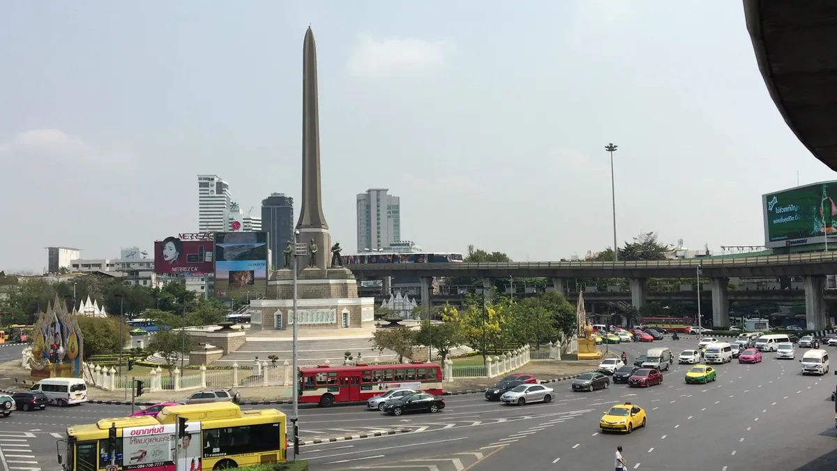 Details at Victory Monument Bangkok — travel photo