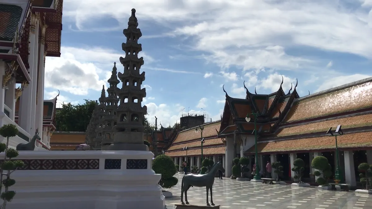 Interior at Wat Suthat Thepwararam Ratchaworamahawihan Bangkok — travel photo