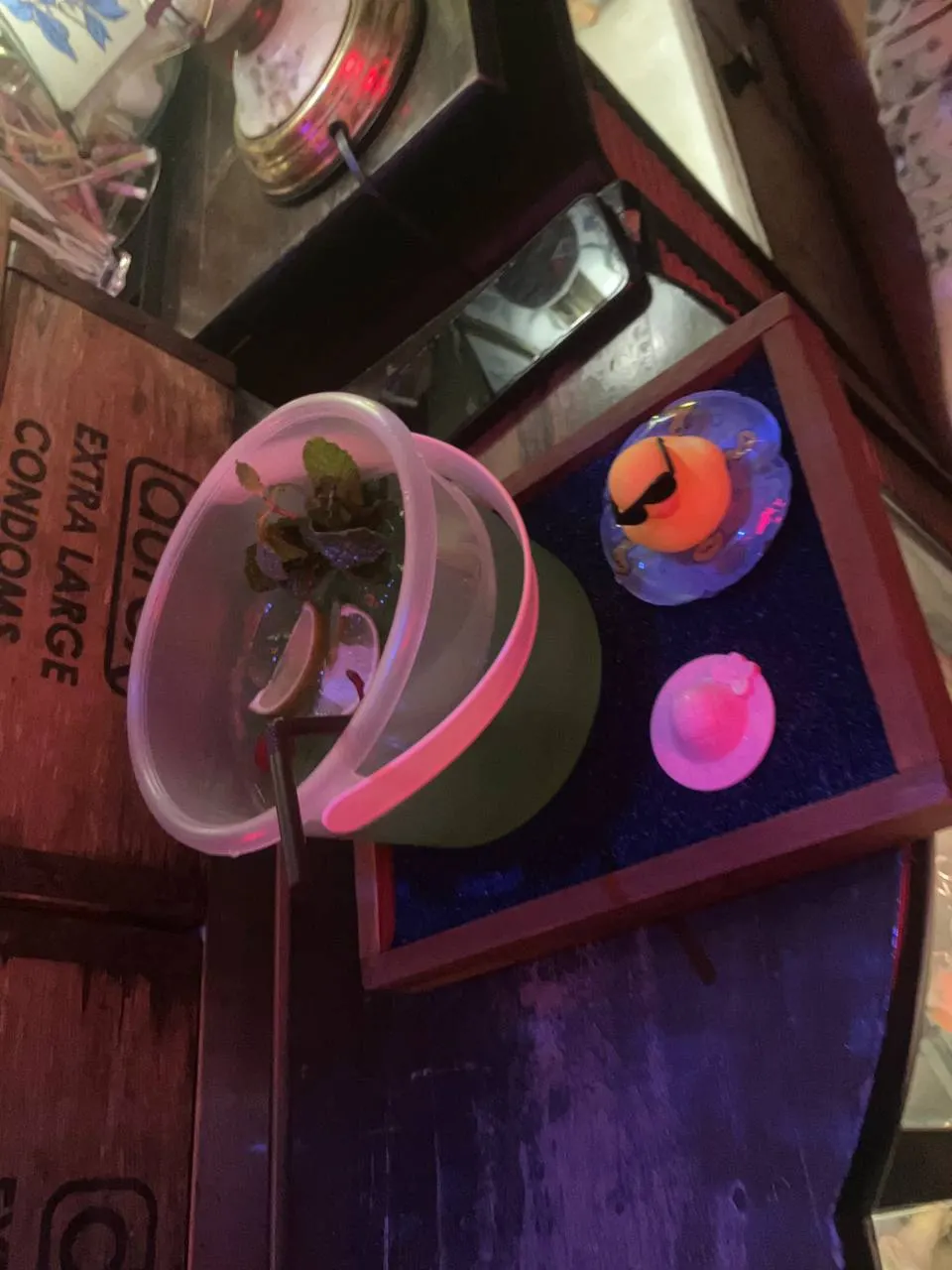 Interior at YABAR Secret Bar & Rooftop Bangkok — travel photo
