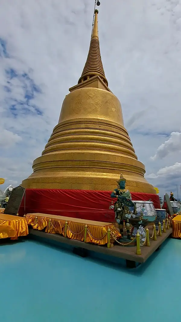 Interior at Wat Saket Ratchawora Mahawihan Bangkok — travel photo