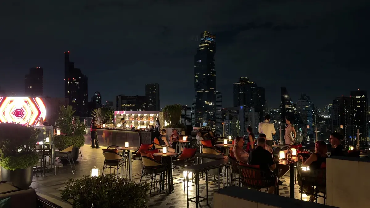 Interior at Yào Rooftop Bar & Lounge Bangkok — travel photo
