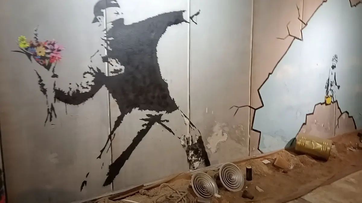 Interior at Banksy Museum Barcelona — travel photo