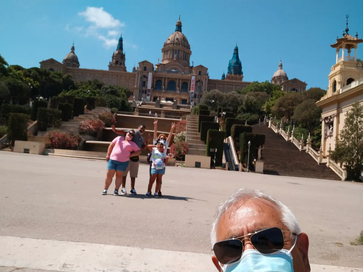 Around the area at Mirador de Montjuic Barcelona — travel photo
