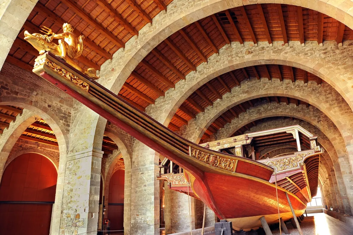Around the area at Barcelona Maritime Museum Barcelona — travel photo