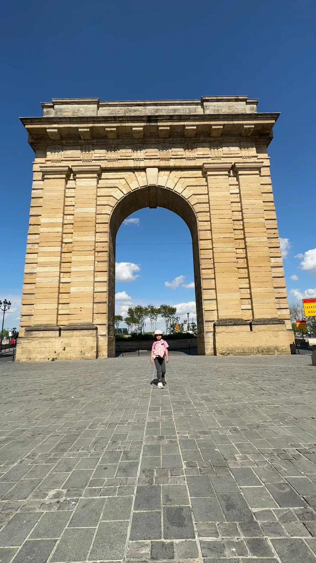 Family areas at Porte de Bourgogne Bordeaux — family travel photo