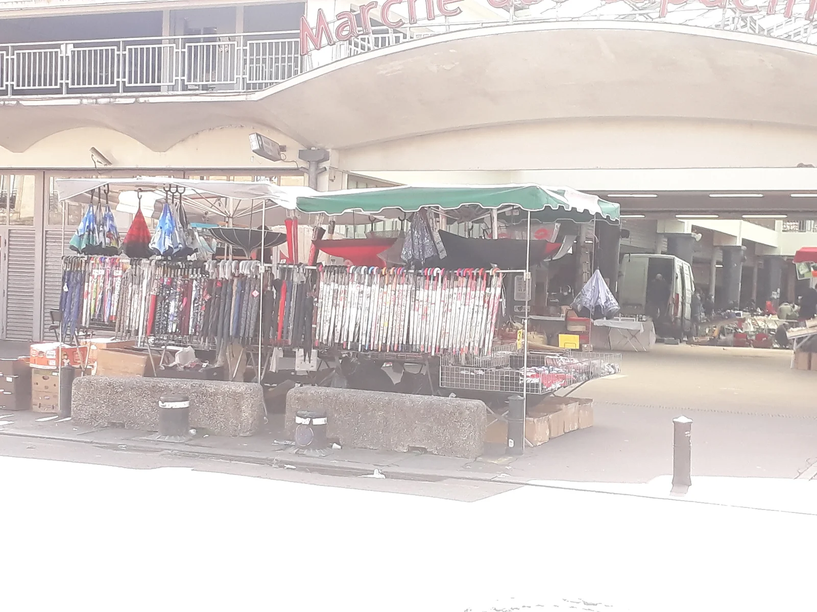 Outdoor views at Marché des Capucins Bordeaux — family travel photo