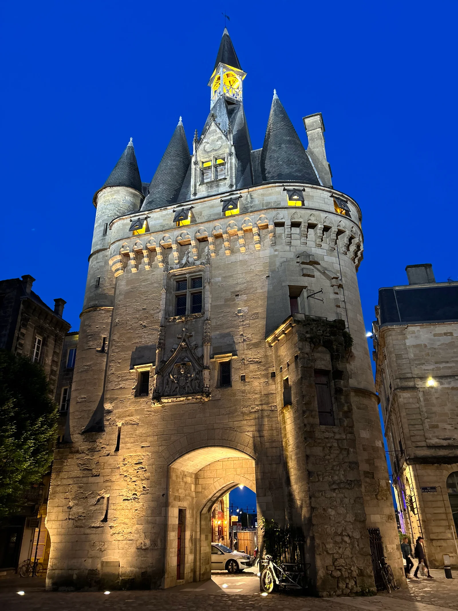 Interactive zones at Porte Cailhau Bordeaux — family travel photo