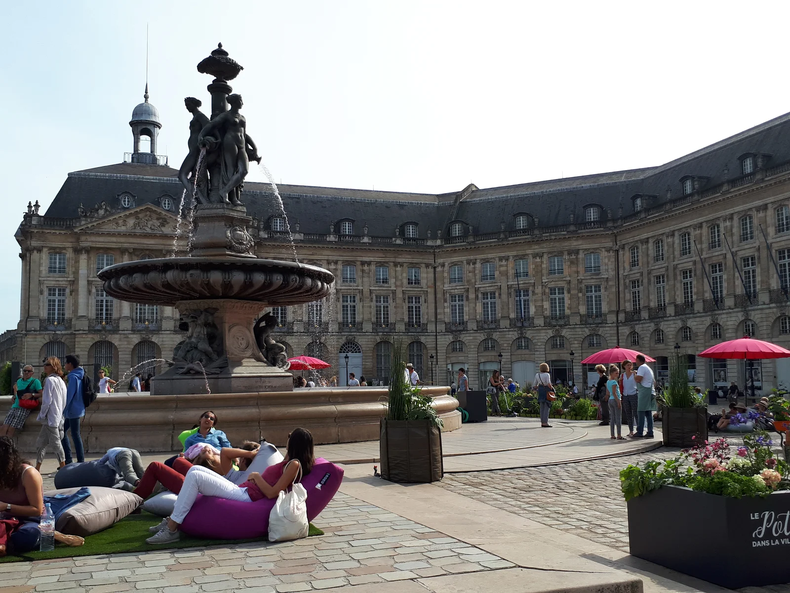 Outdoor views at Musée d'Aquitaine Bordeaux — family travel photo