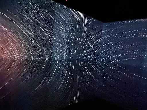 Details at Infinity des Lumières Dubai — travel photo