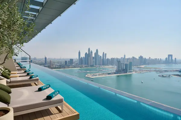 Atmosphere at AURA SKYPOOL Dubai Dubai — travel photo