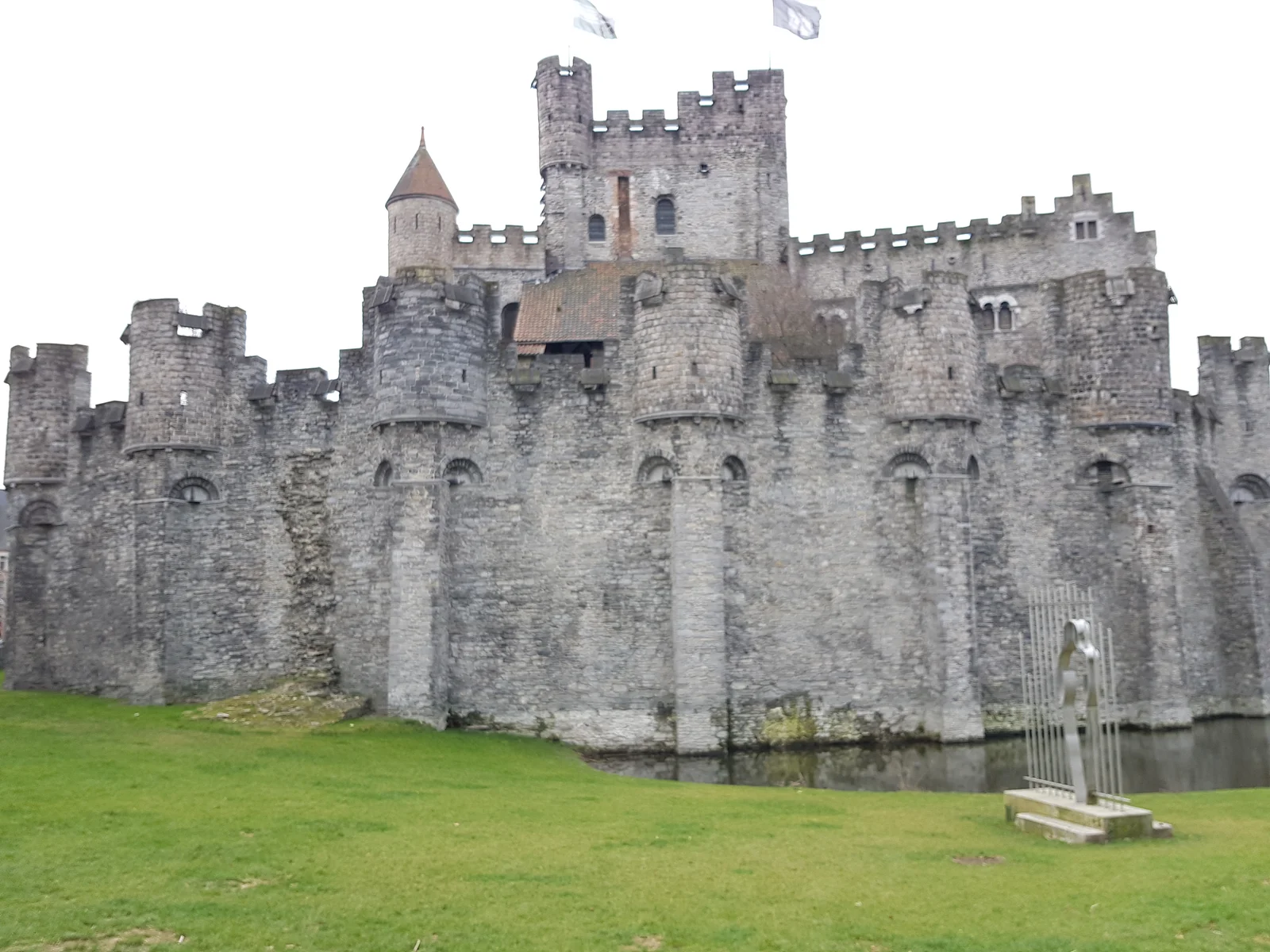 Interactive zones at Castle of the Counts Ghent — family travel photo