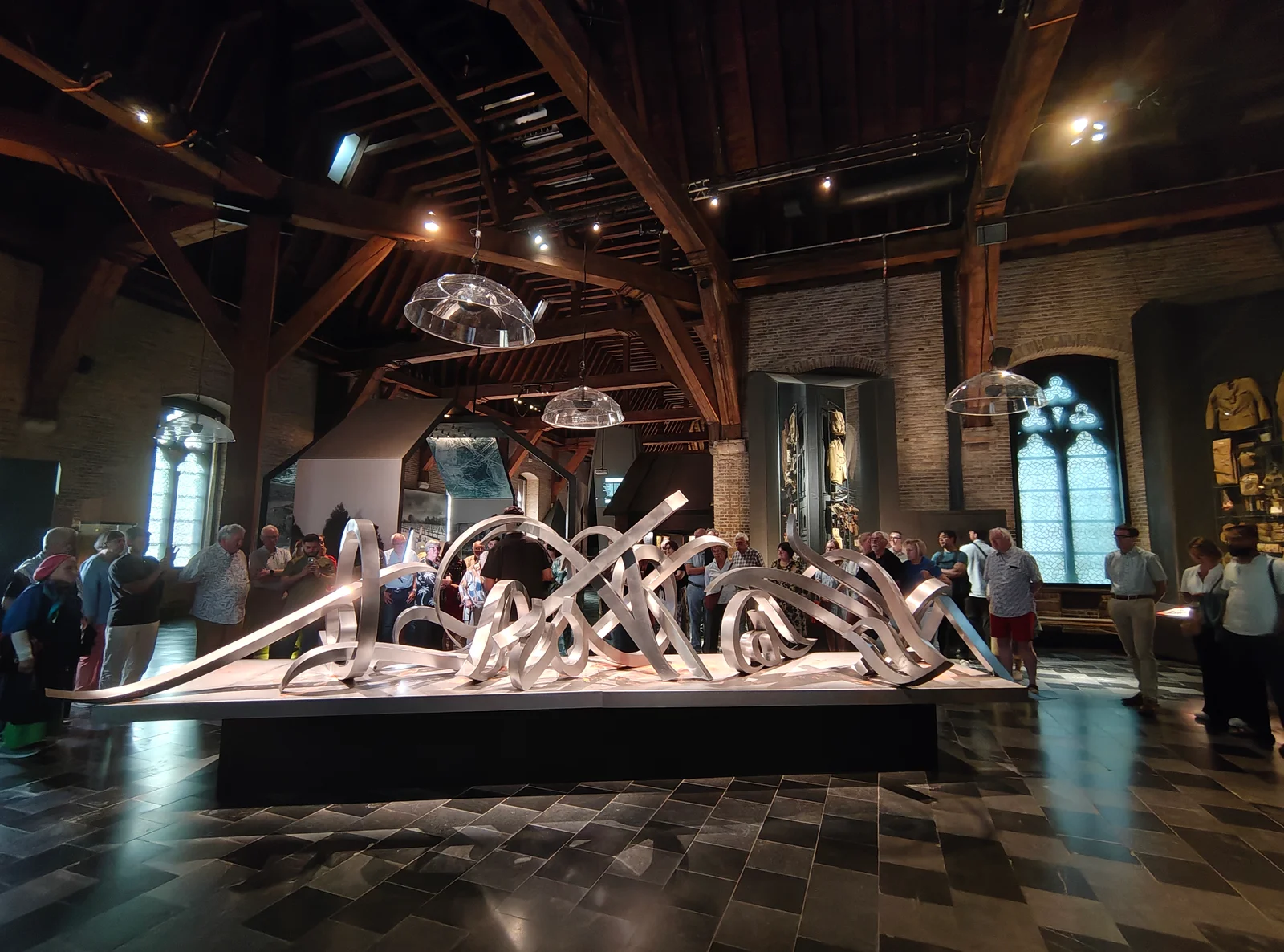Kids activities at Cloth Hall Ghent — family travel photo