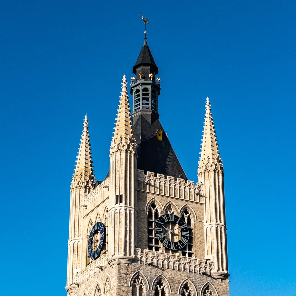 Outdoor views at Cloth Hall Ghent — family travel photo