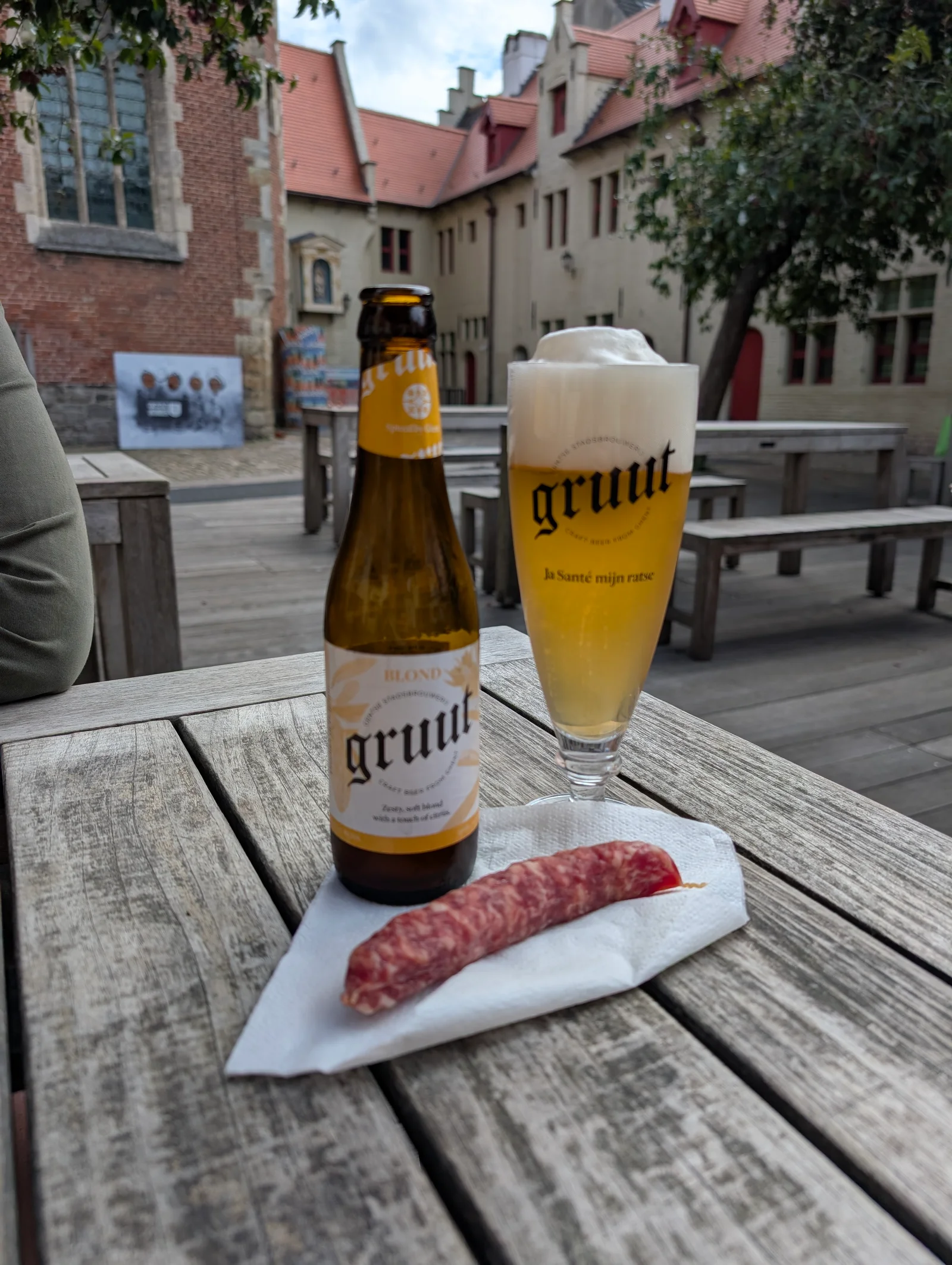 Outdoor views at Huis van Alijn Ghent — family travel photo