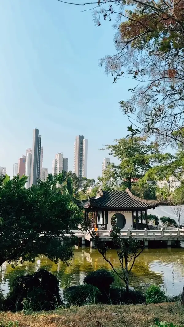 Interior at Kowloon Walled City Park Hong Kong — travel photo