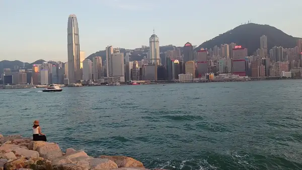 Interior at West Kowloon Waterfront Promenade Hong Kong — travel photo