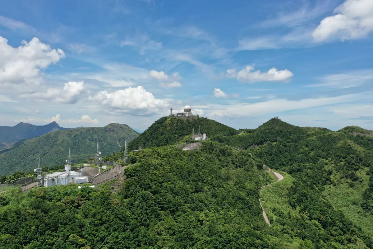 Details at Kowloon Peak Viewing Point Hong Kong — travel photo