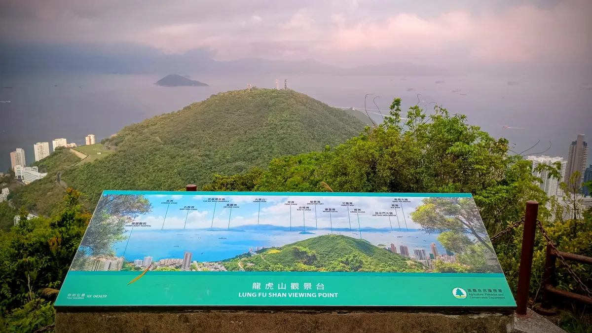 Details at Lung Fu Shan Morning Trail Hong Kong — travel photo