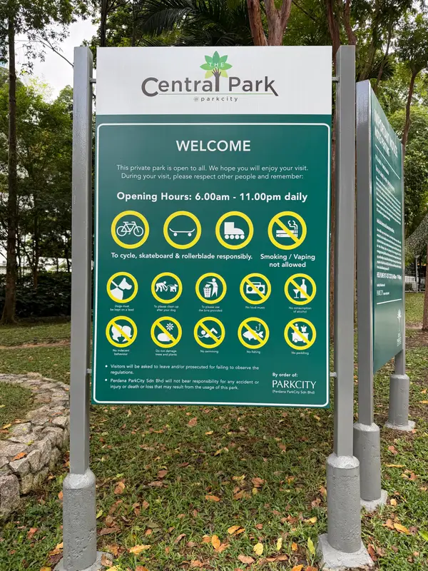 Details at The Central Park Kuala Lumpur — travel photo