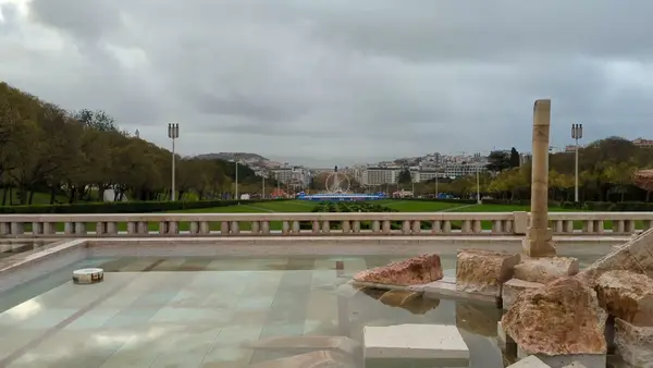 Interior at Observation Deck Park Eduardo VII Lisbon — travel photo