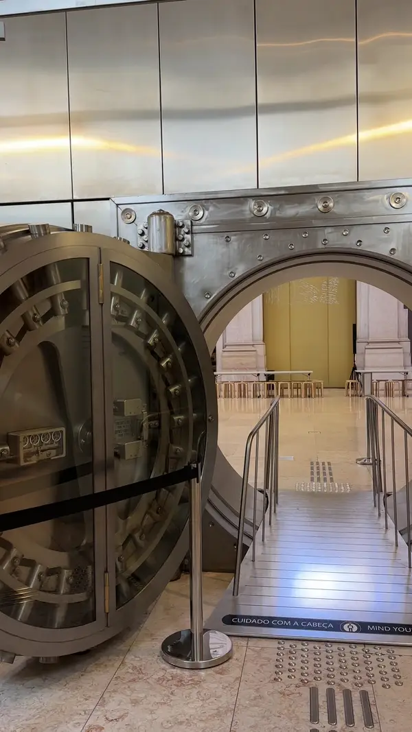 Interior at Money Museum Lisbon — travel photo