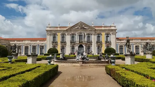 Interior at Queluz National Palace Lisbon — travel photo