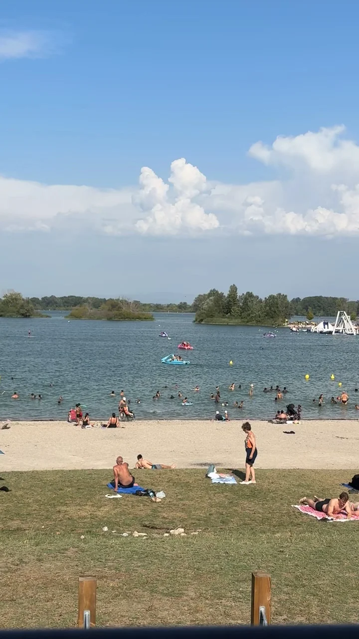 Family areas at Grand Parc Miribel Jonage Lyon — family travel photo