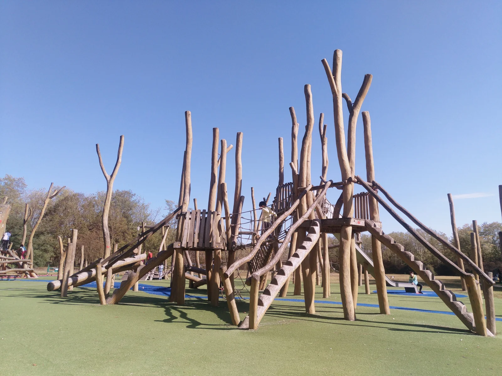 Interactive zones at Grand Parc Miribel Jonage Lyon — family travel photo