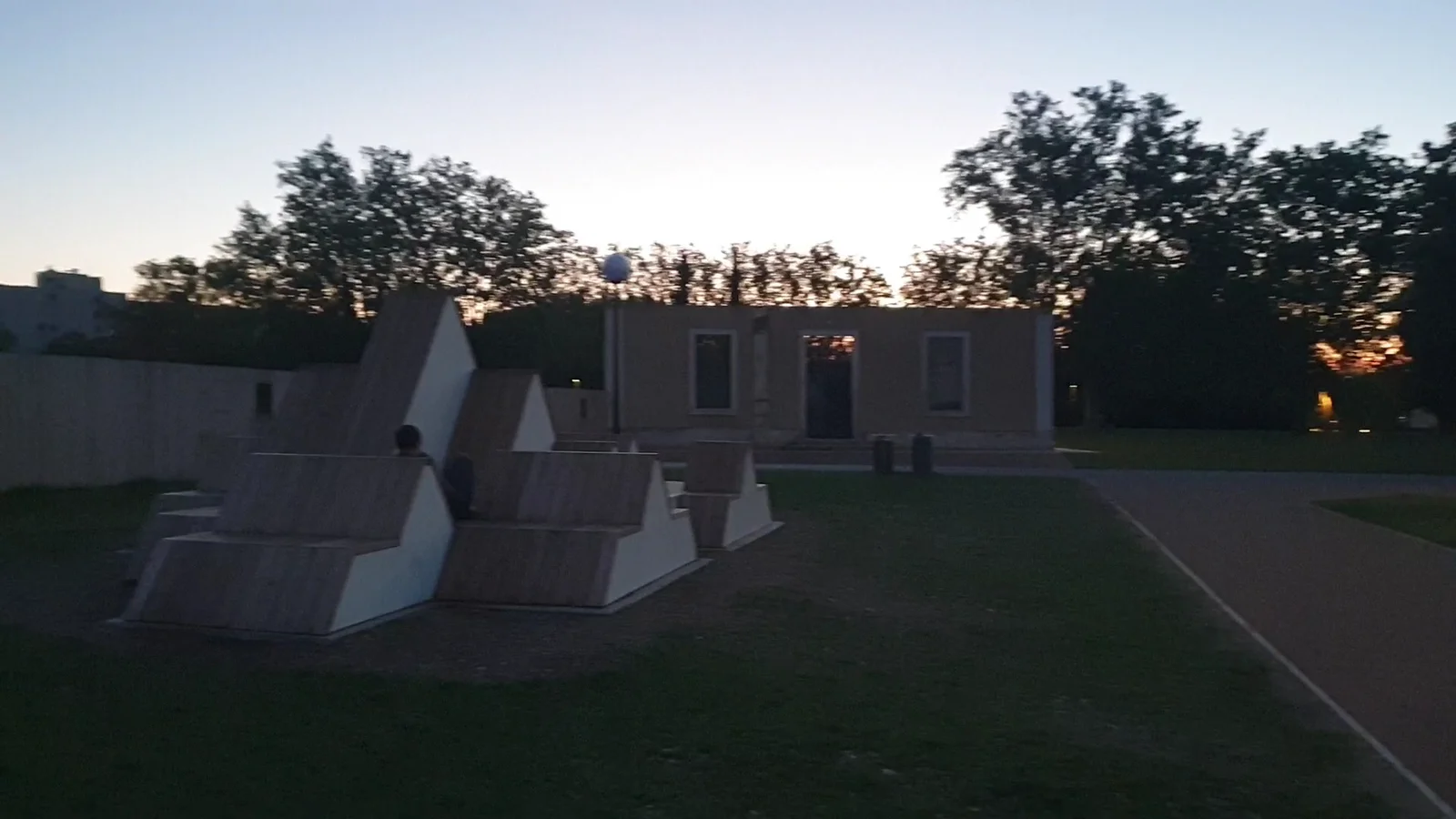Outdoor views at Parc Sergent Blandan Lyon — family travel photo