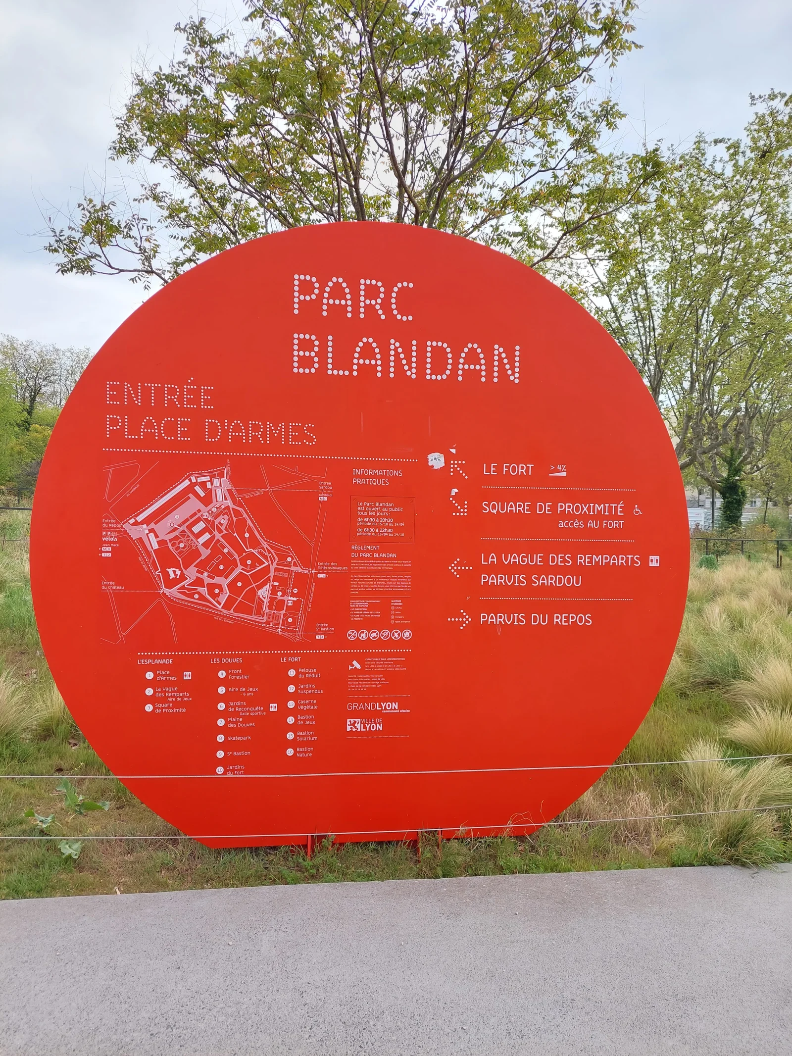 Interactive zones at Parc Sergent Blandan Lyon — family travel photo
