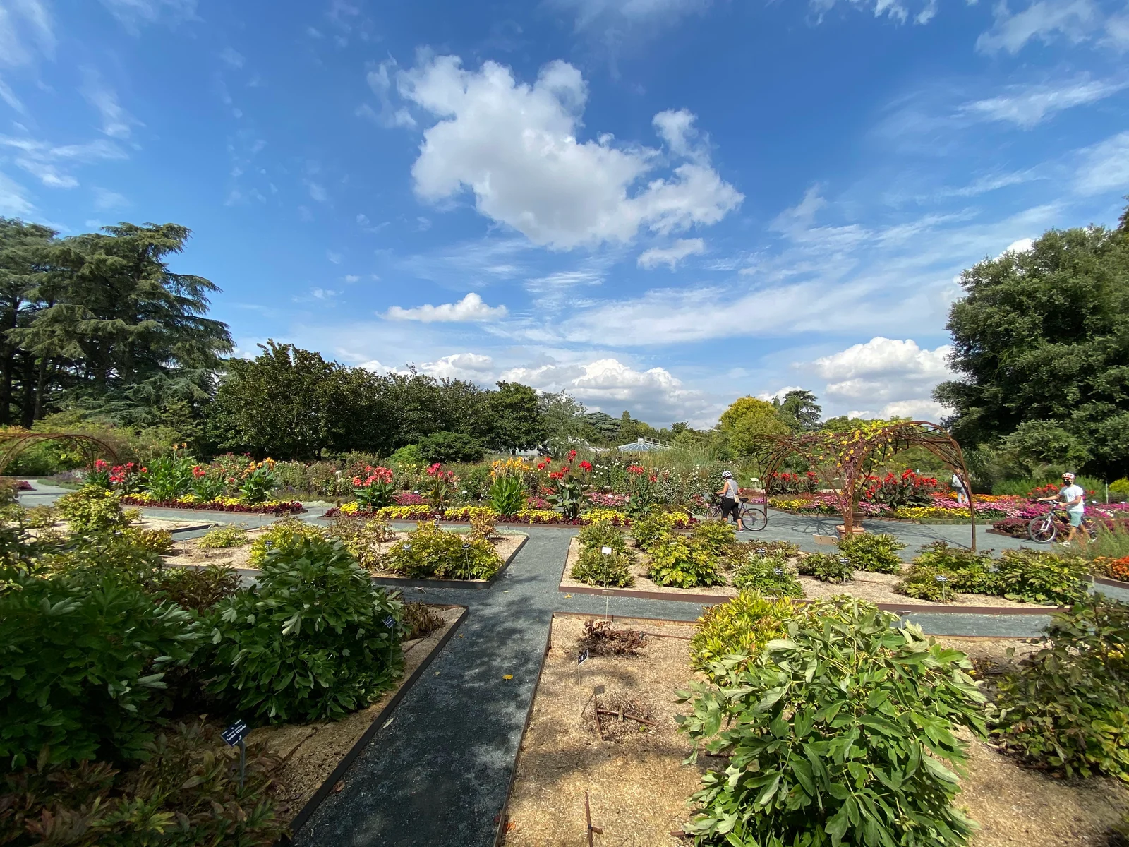 Interactive zones at Lyon Botanical Garden Lyon — family travel photo