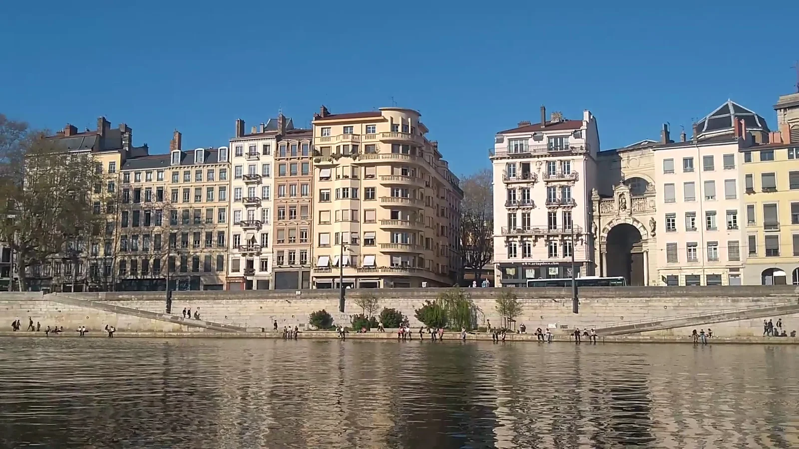 Outdoor views at Fresque des Lyonnais Lyon — family travel photo