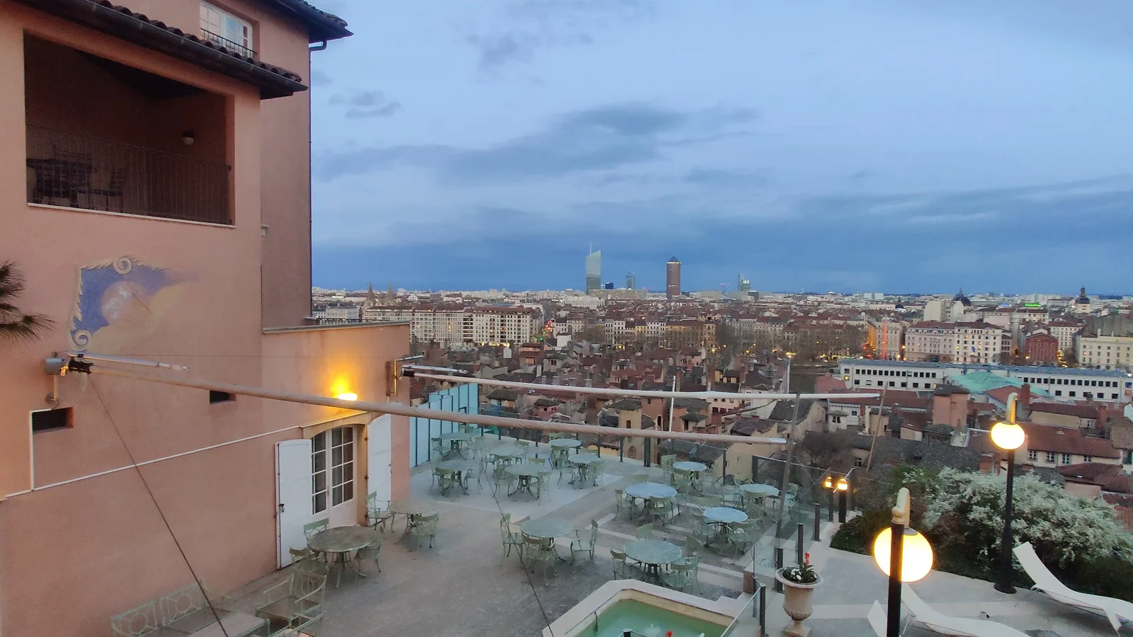 Outdoor views at Villa Florentine Lyon — family travel photo