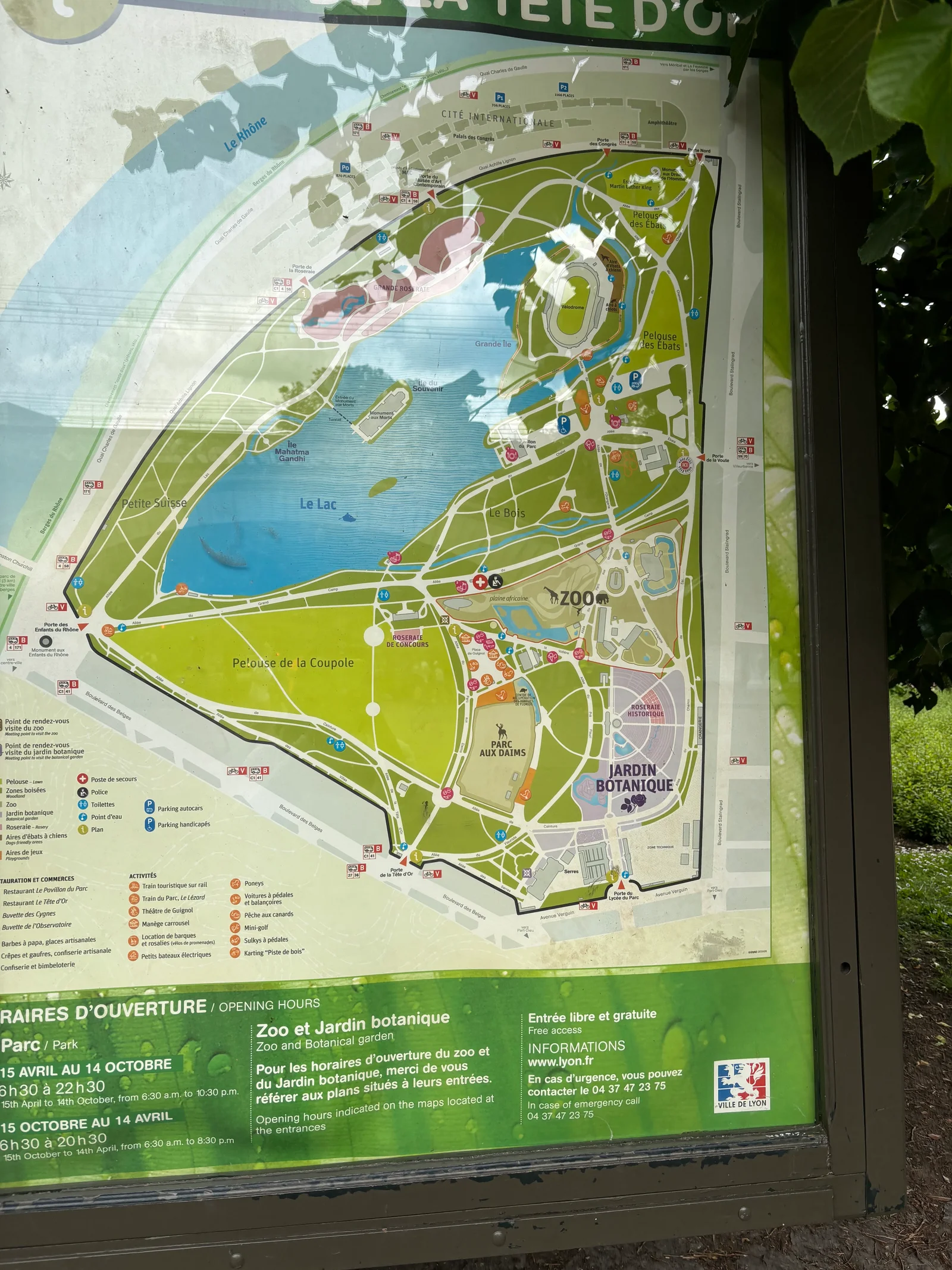 Interactive zones at Porte des Enfants du Rhône Lyon — family travel photo
