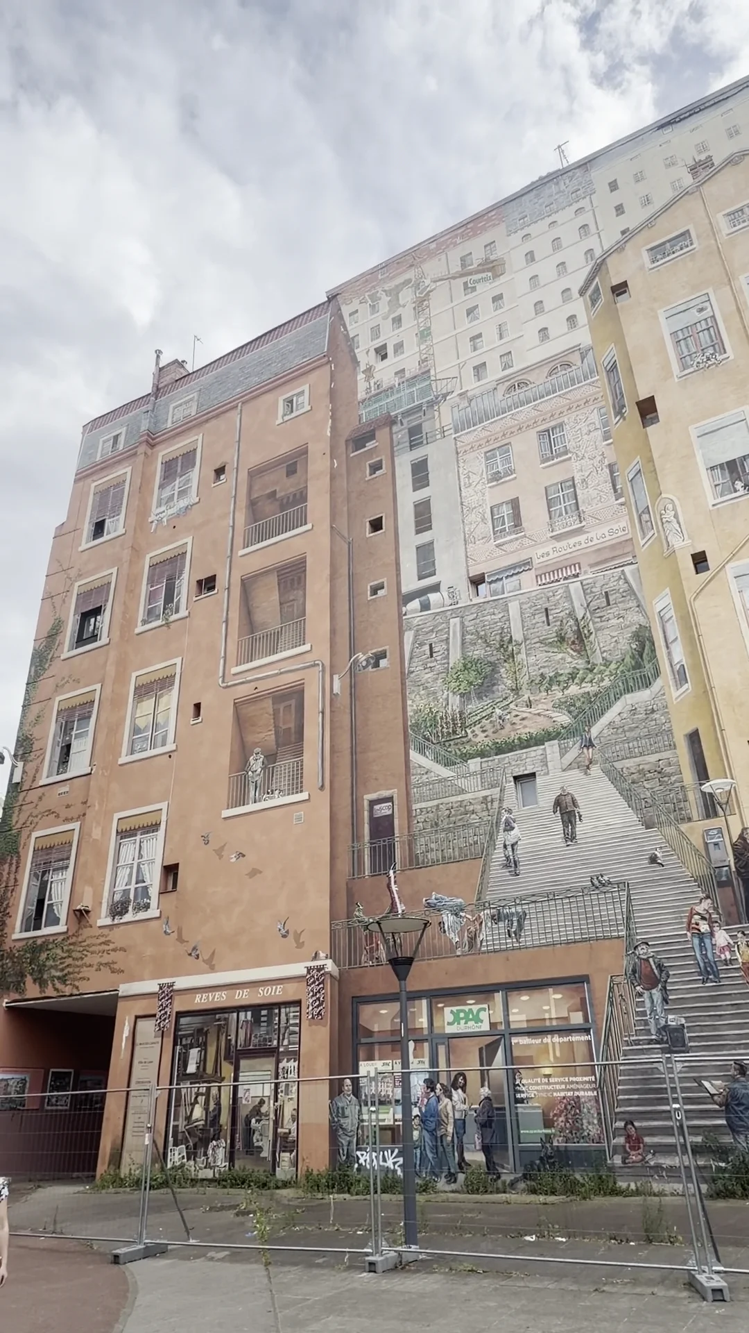 Kids activities at Mur des Canuts Lyon — family travel photo