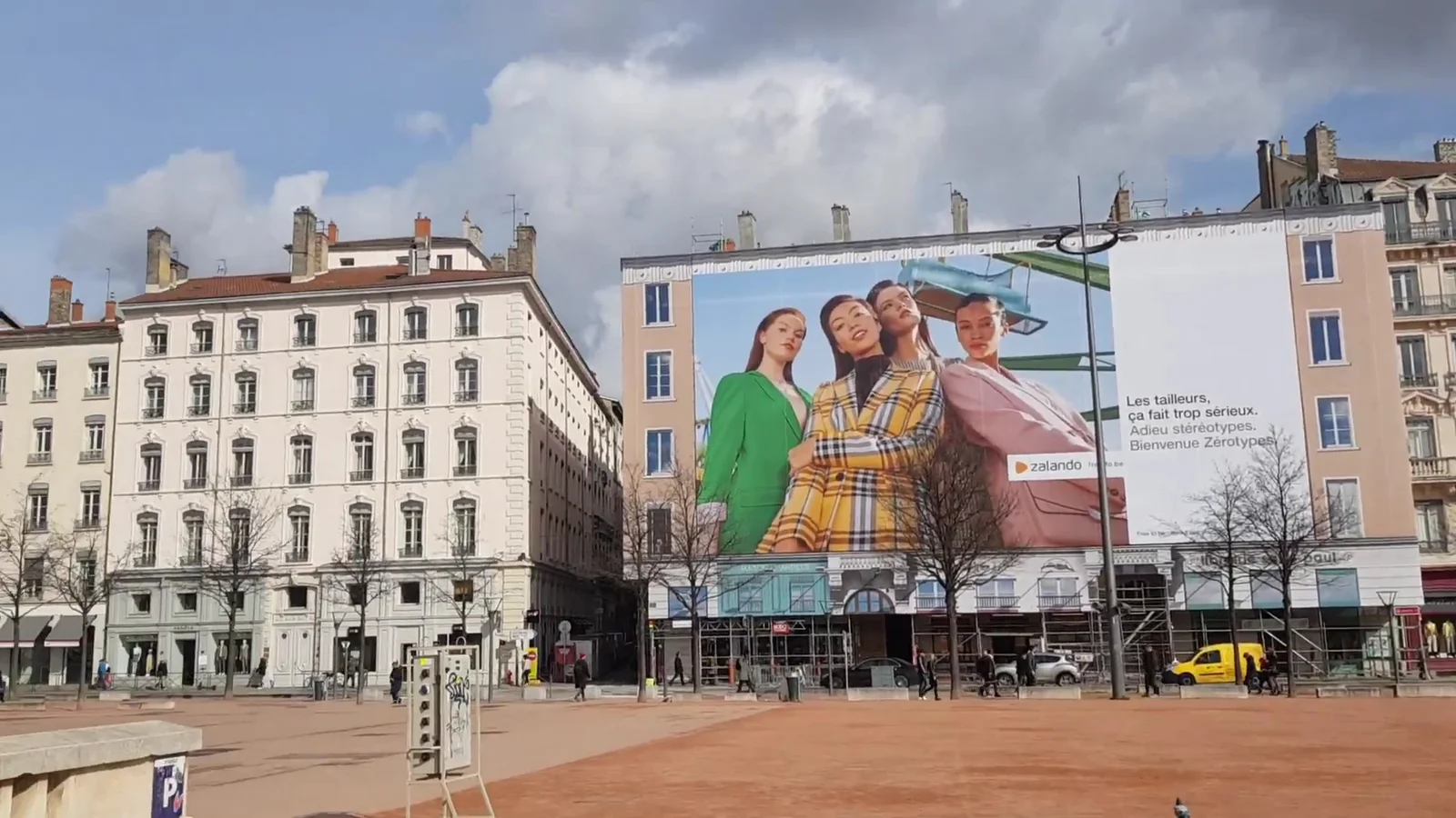 Family areas at Place Bellecour Lyon — family travel photo