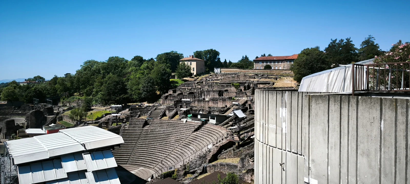 Family areas at Gallo-Roman Museum of Lyon-Fourvière Lyon — family travel photo