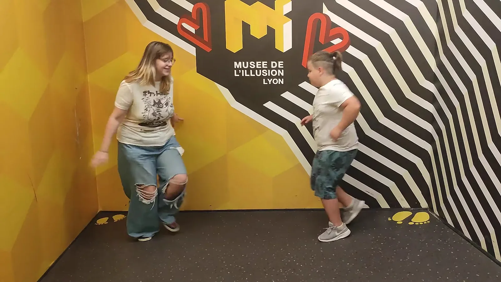 Family areas at Musée de l'illusion LYON Lyon — family travel photo