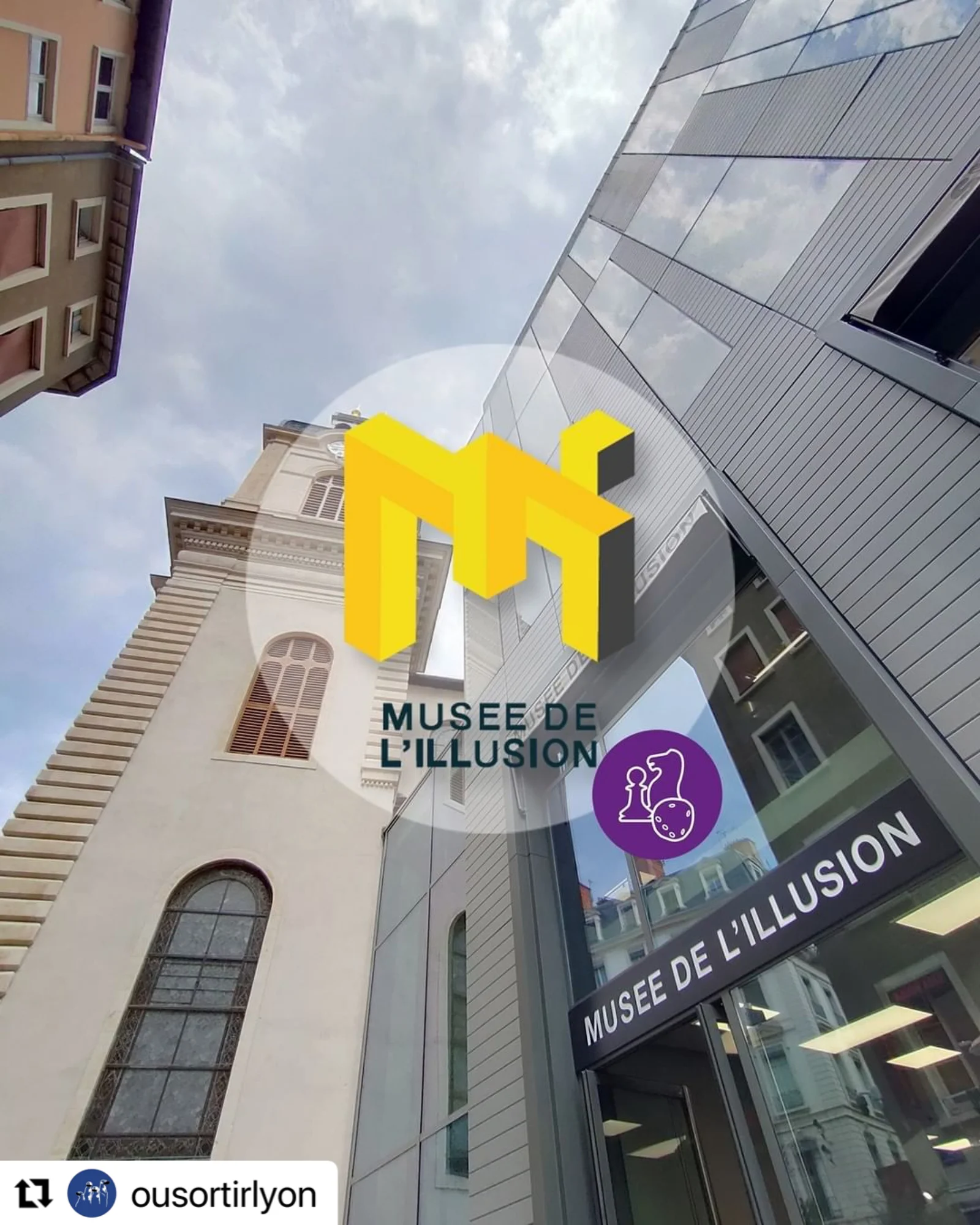 Outdoor views at Musée de l'illusion LYON Lyon — family travel photo