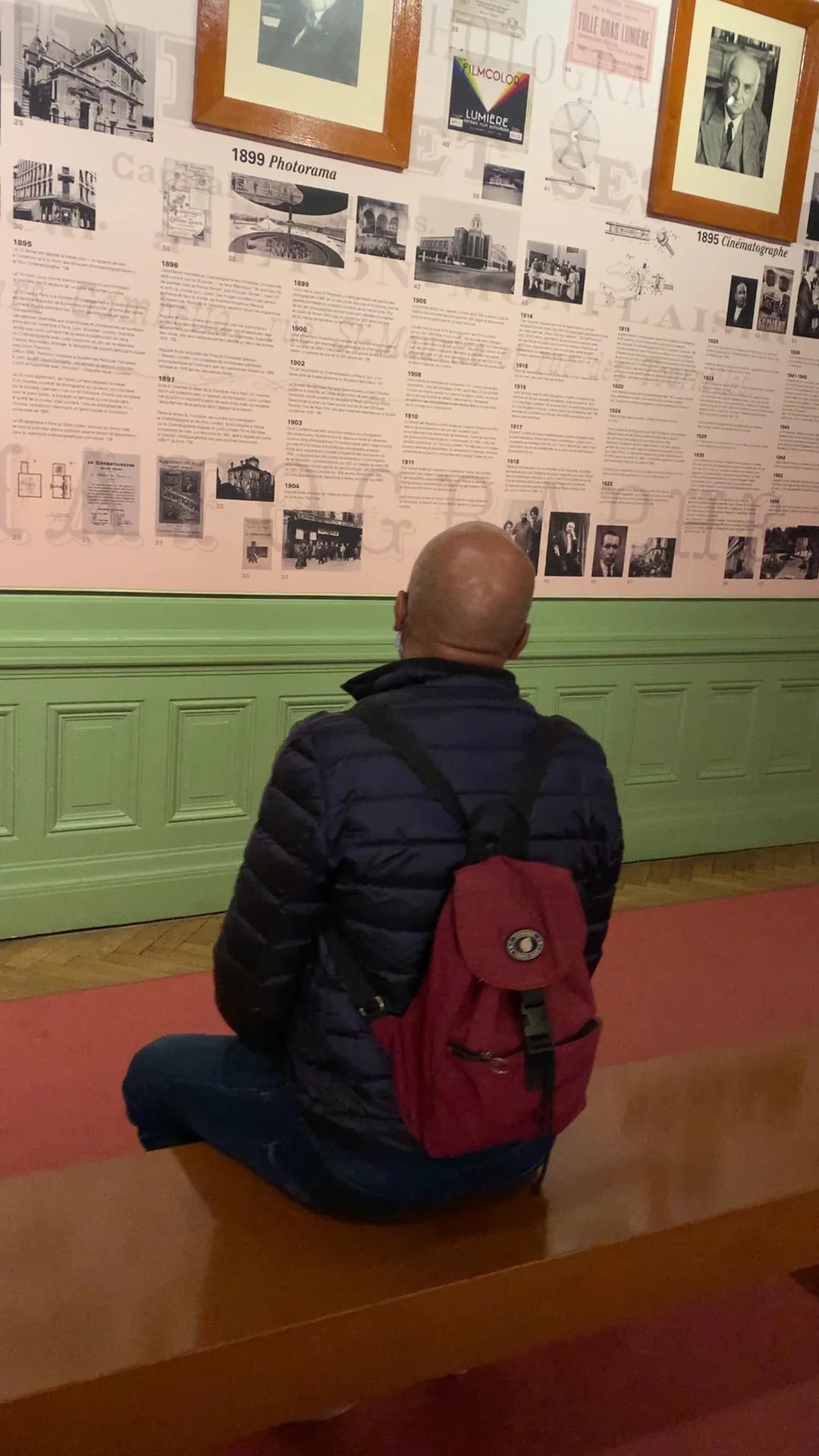 Outdoor views at Musée Lumière Lyon — family travel photo