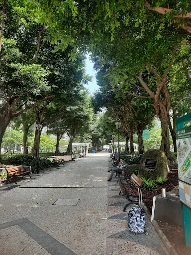 Details at Dr. Carlos d'Assumpção Park Macau — travel photo