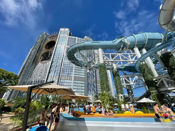 Details at Studio City Water Park Macau — travel photo