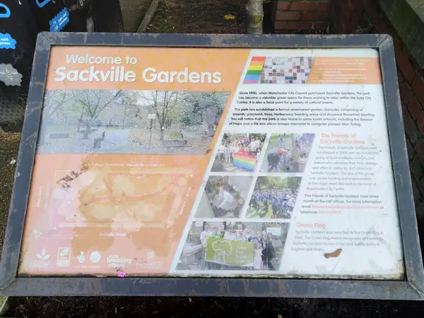 Details at Sackville Gardens Manchester — travel photo