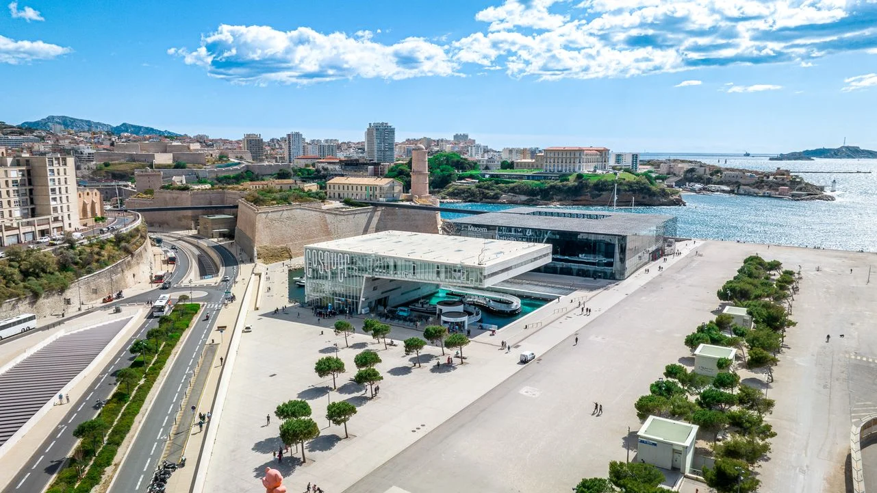 Outdoor views at Cosquer Méditerranée Marseille — family travel photo