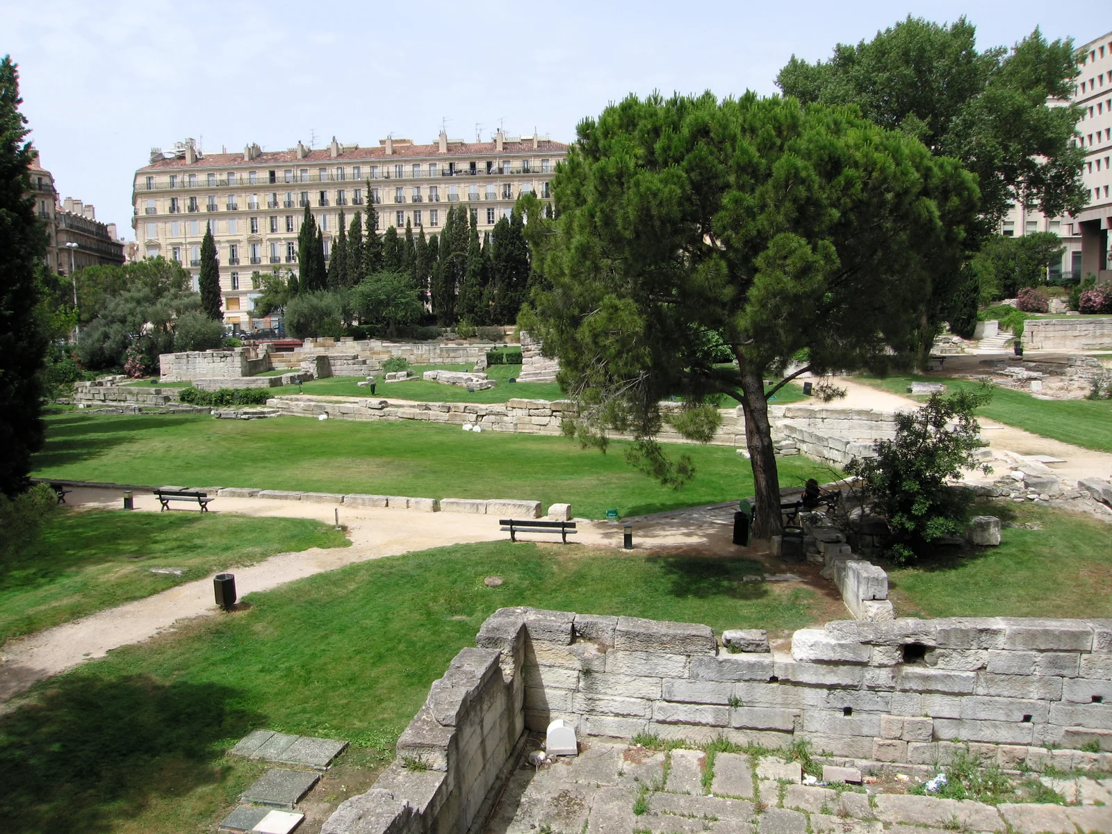 Interactive zones at Port Antique Marseille — family travel photo