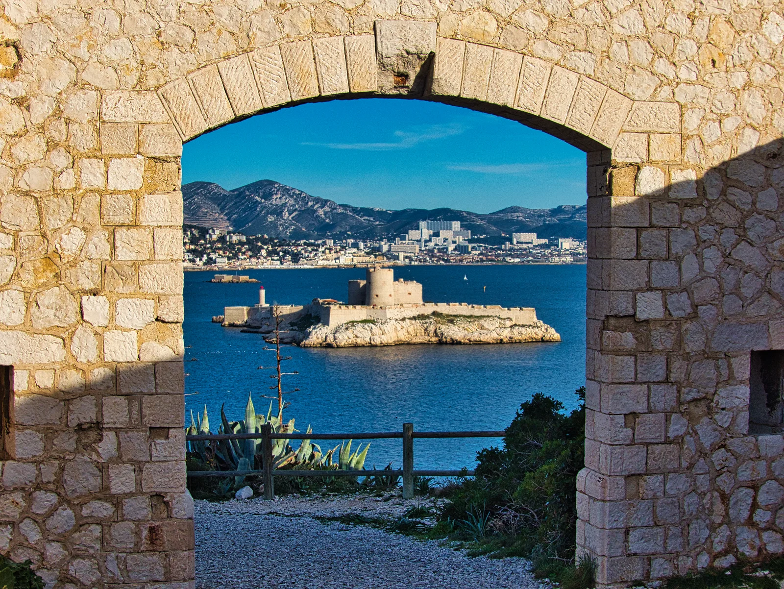 Interactive zones at Château d'If Marseille — family travel photo
