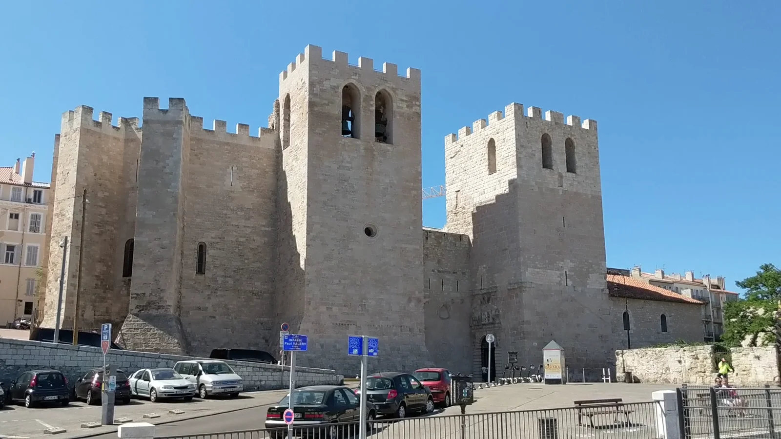 Family areas at Abbaye Saint-Victor Marseille — family travel photo