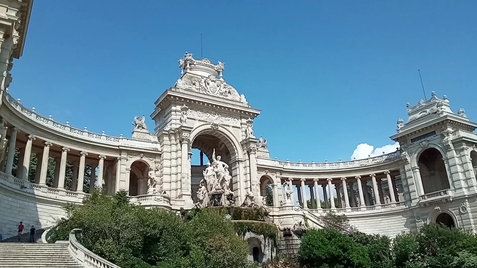 Family areas at Palais Longchamp Marseille — family travel photo