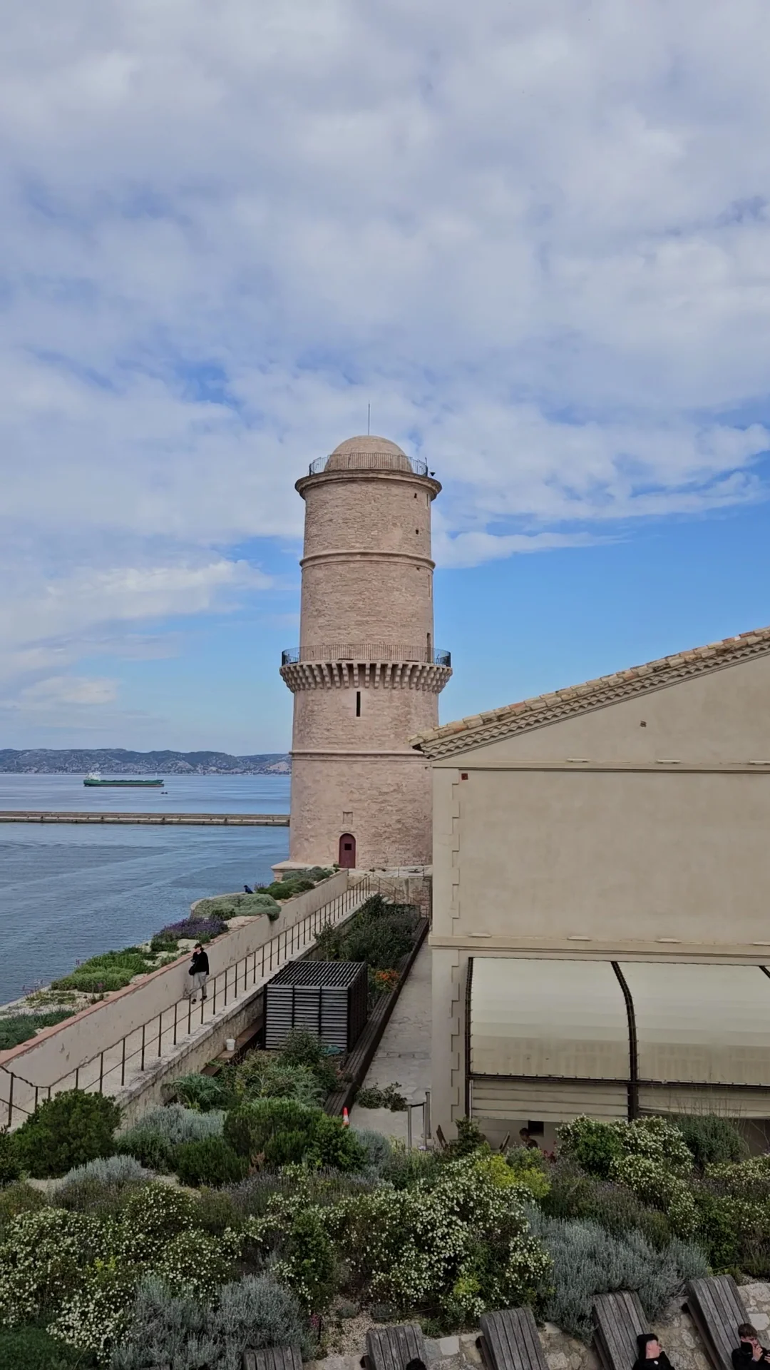 Family areas at Fort Saint-Jean Marseille — family travel photo